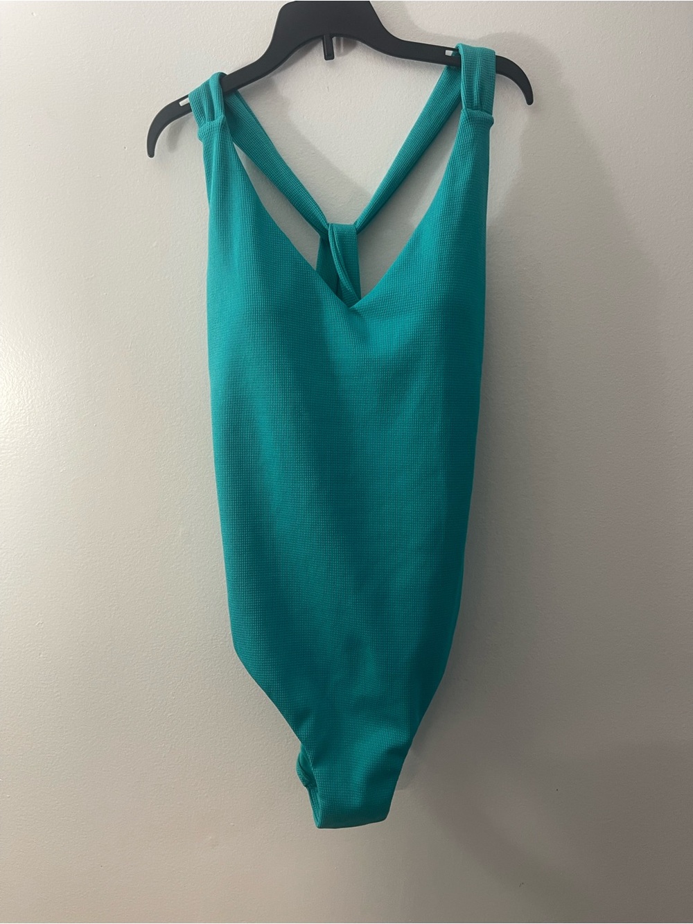 NWT- Shade& Shore Teal One-Piece Swimsuit with Cross Back Straps